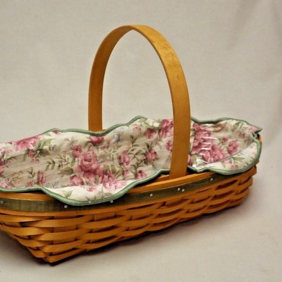 Longaberger 2001 May Series Peony Basket with Liner, Protector and Certificate - Picture 7 of 16